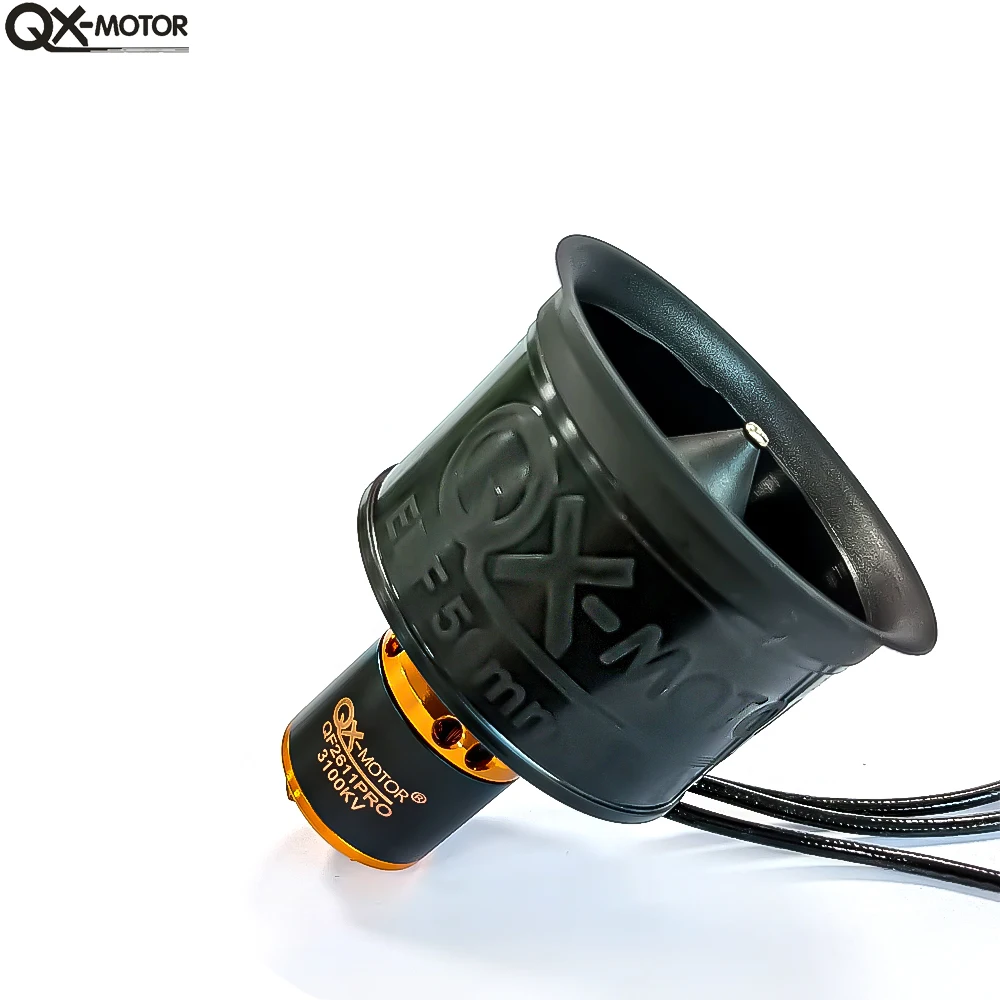 

QX-MOTOR EDF 50 мм 12-лопастной вентилятор CW CCW QF2611P с бесщеточным двигателем для радиоуправляемых мультироторных вертолетов DIY, часть с неподвижным крылом