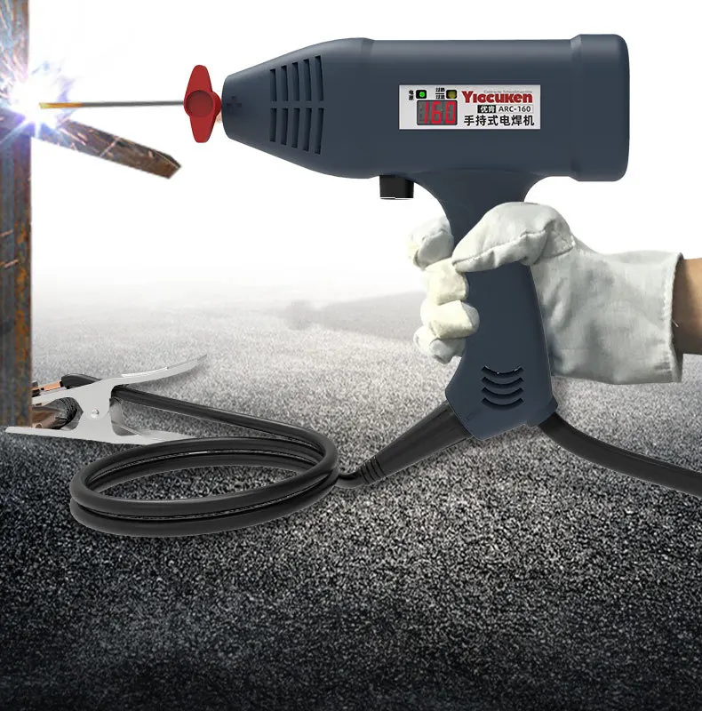 Arc Welding Machine 2 In 1 220V 0-160A 4800W Portable AC Handheld Welding Machine Mini DC Electric Inverter MMA Spot Welder