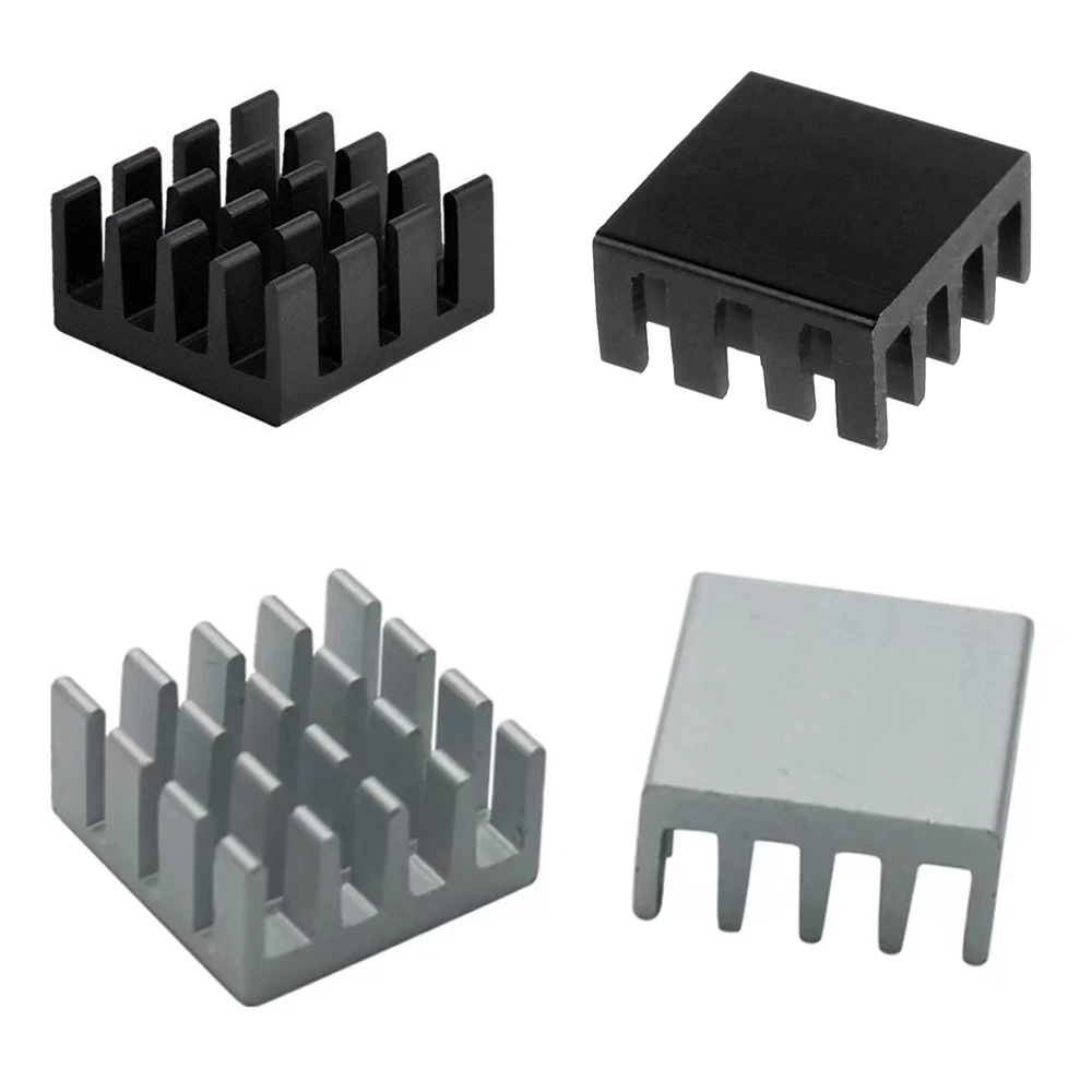 Disipador de calor de aluminio, refrigeración para Chip electrónico IC, impresora 3D Raspberry Pi, 14x14x6mm, 20/50/100 Uds.