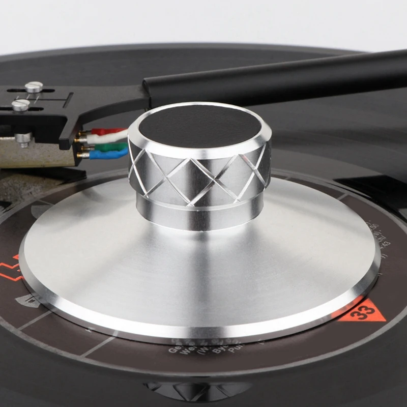 Vinyl Turntable Weight Metal Disc Stabilizer Vibration Reducer Record Clamp Turntables Durable Easy To Use