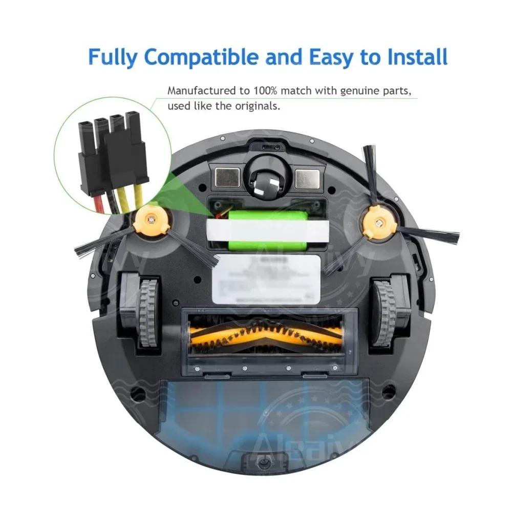 Replacement Battery for Conga 1290 1390 1490 1590,Proscenic Cocoa Smart 780T,790T Robot Vacuum Cleaner 18650 4S1P 14.4V 6800mAh