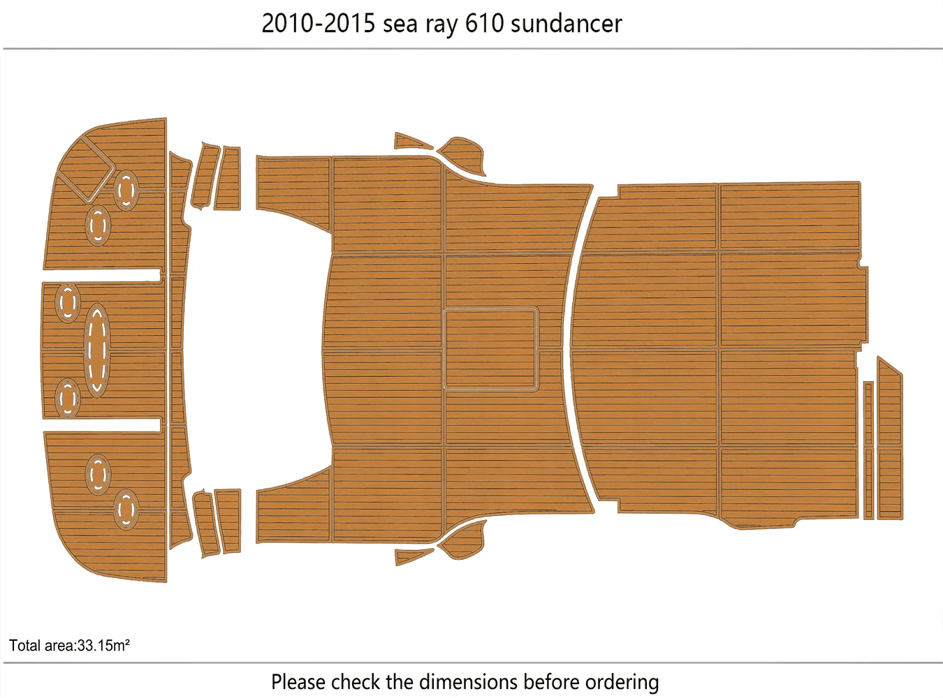 2010-2015 sea ray 610 sundancer 1/4