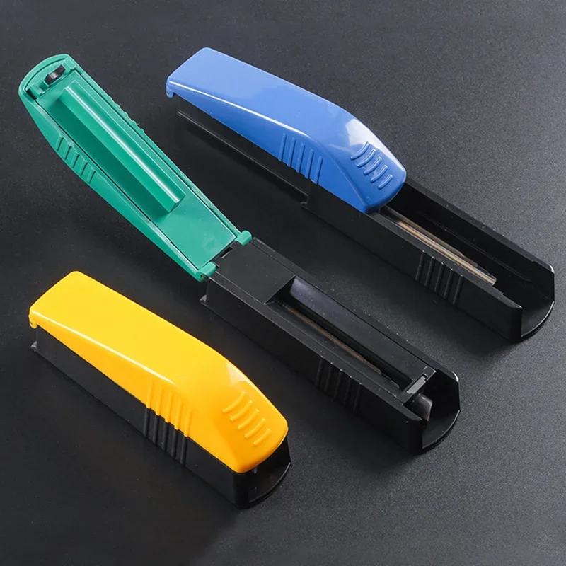 6.5mm Cigarette Maker Tobacco Rolling Machine Plastic Manual Single Tube Filling Roller Smoking Accessories