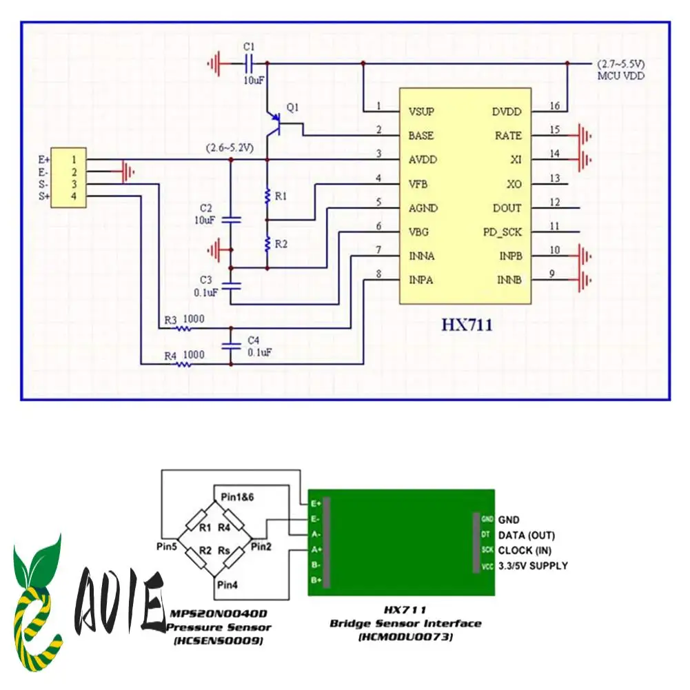 

2 комплекта цифровых тензодатчиков, датчик веса, электронные кухонные весы + модуль AD для взвешивания HX711 (10 кг)