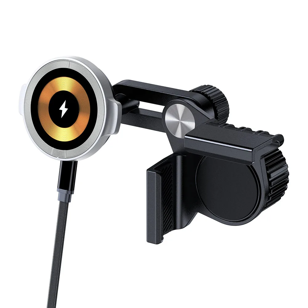 

Car Interior Wireless Charger Stand Car Wireless Charging Bracket Safety Charging Stand Compact Size Convenient Accessory