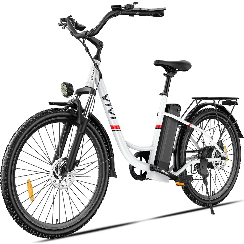 

Electric Bike, 26'' Electric Bike for Adults, 500W Ebike with 48V Removable Battery, 20MPH & 50 Mile City Electric Bicycle