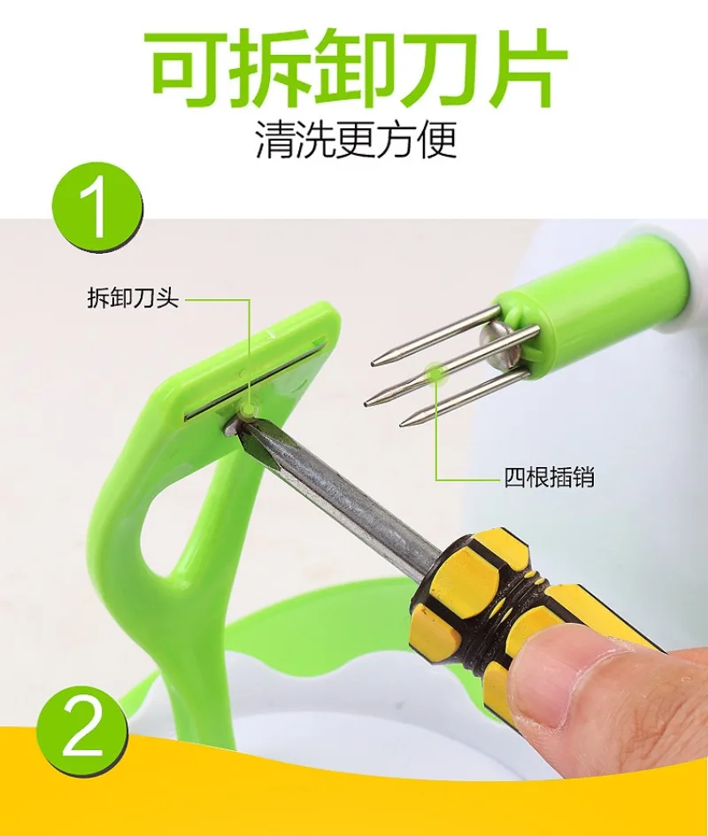 مقشرة التفاح اليدوية متعددة الوظائف أداة تقشير التفاح والفواكه والبطاطس شفرات من الفولاذ المقاوم للصدأ أدوات تقشير الطعام لأداة المطبخ المنزلية