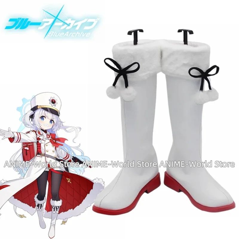 'Custom Size Spel' Blauw Archief Renkawa Cherino Cosplay Kostuum Vrouwen Schattig Feestpak Halloween Carnaval Uniformen Schoenen