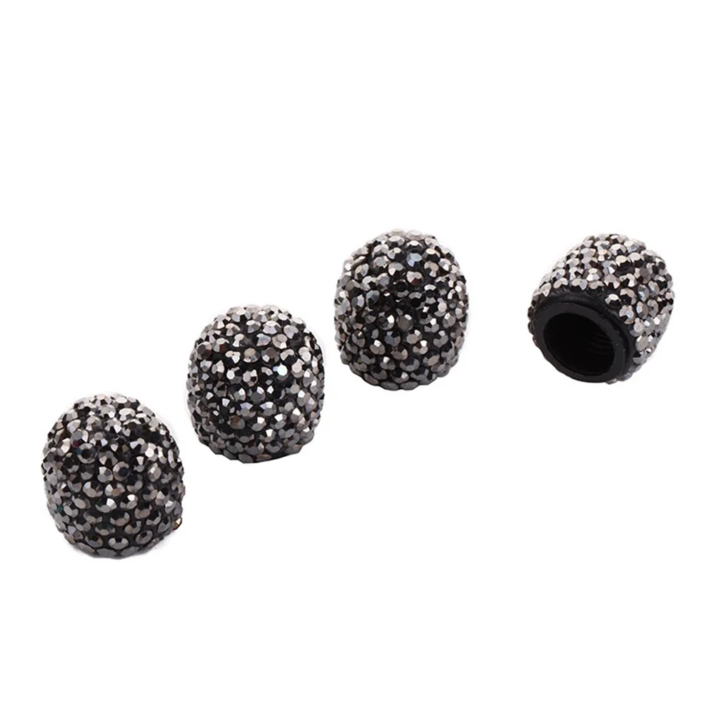 4 Stuks Autoband Ventieldoppen Diamant Glanzend Stofdicht Wiel Klepdeksel Voertuig Bling Kristallen Ventiel Auto Styling Accessoires