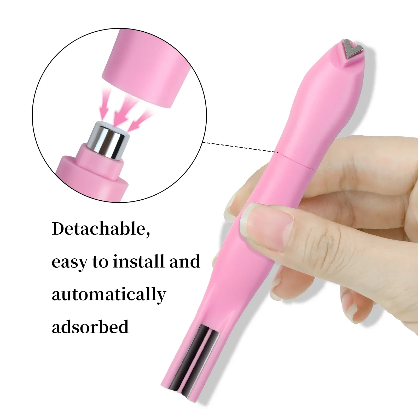 แม่เหล็กทำเล็บลายตาแมว 3 in 1 แบบถอดได้ สำหรับทำเล็บลายงูและเล็บแบบฝรั่งเศส สำหรับงาน DIY