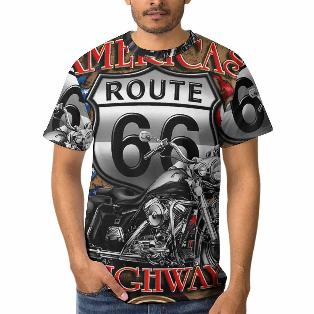 Vintage Motorbike Print Clothes Men Graphic T shirts Men's Summer Clothes T-shirts Men Short Sleeve Tee Vintage Graphic T shirts