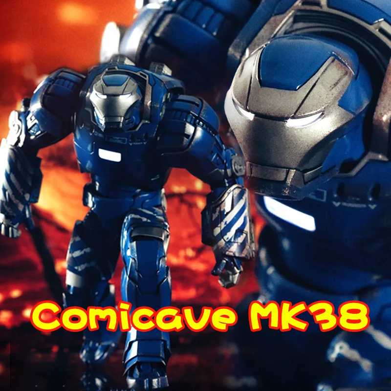 

New Comicave 1/12 Alloy Igor Mk38 Figurecs Iron Man 3 Metal Moving-light Model Toy Ornament Adult Holiday Gift Children's Toy