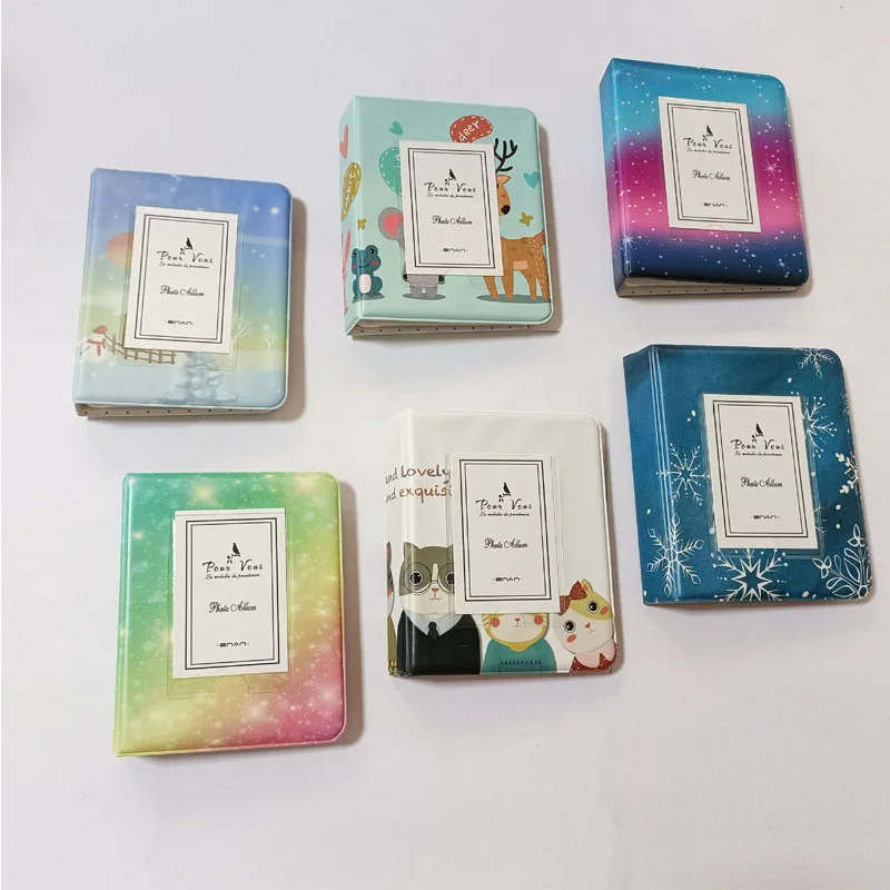 64 Pockets Mini Photo Album CartoonTransparent Photocard Holder Mini  Album Storage Collect Book Name Card Album
