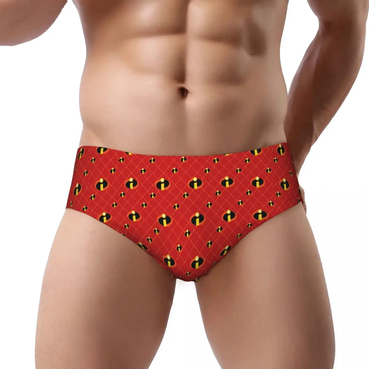 Custom Mens The Incredibles Cartoon Panties Underwear Male Breathable Briefs Underpants