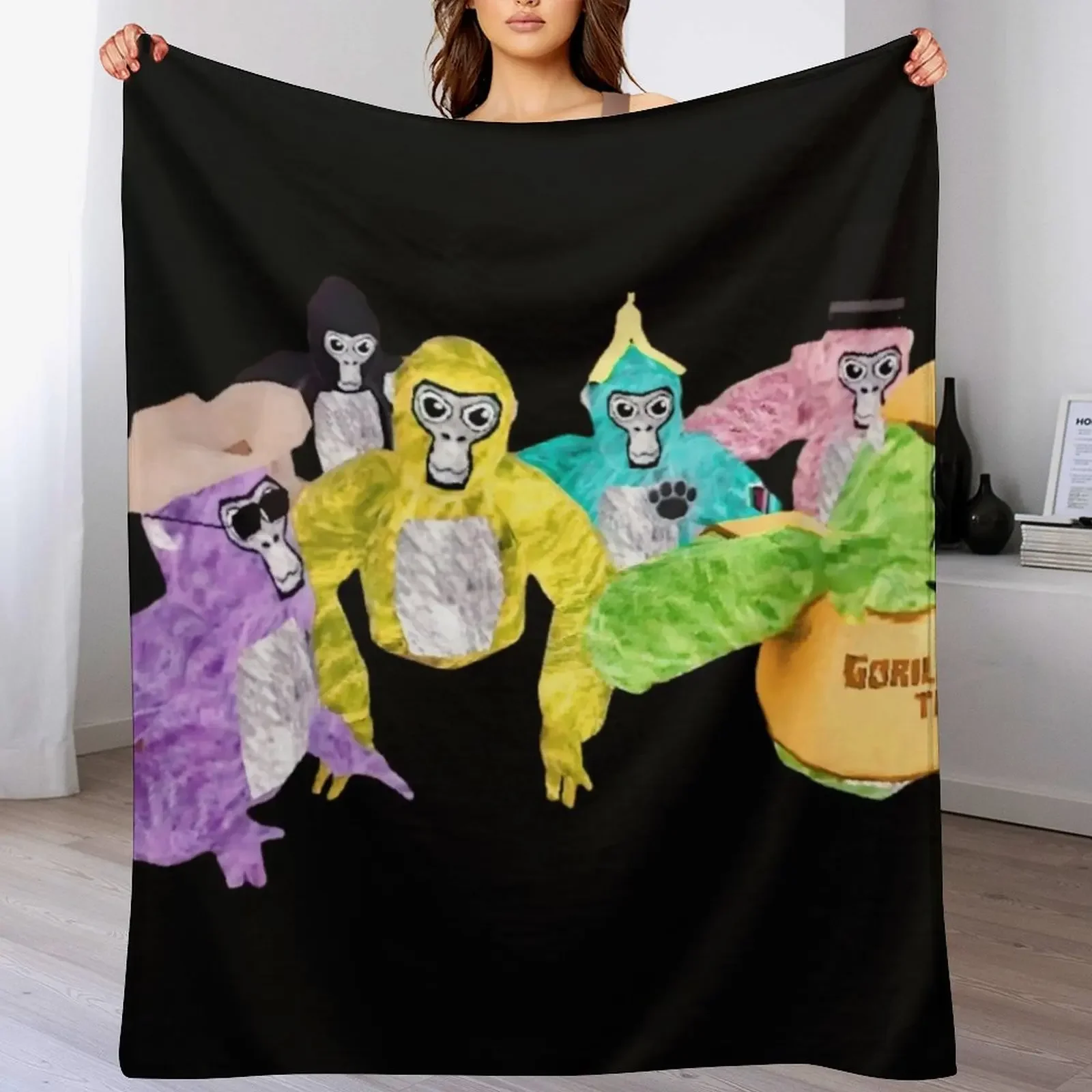 

Me and my Friends Forever! - Gorilla Tag Here Banana Throw Blanket Sleeping Bag Decorative Throw Blankets