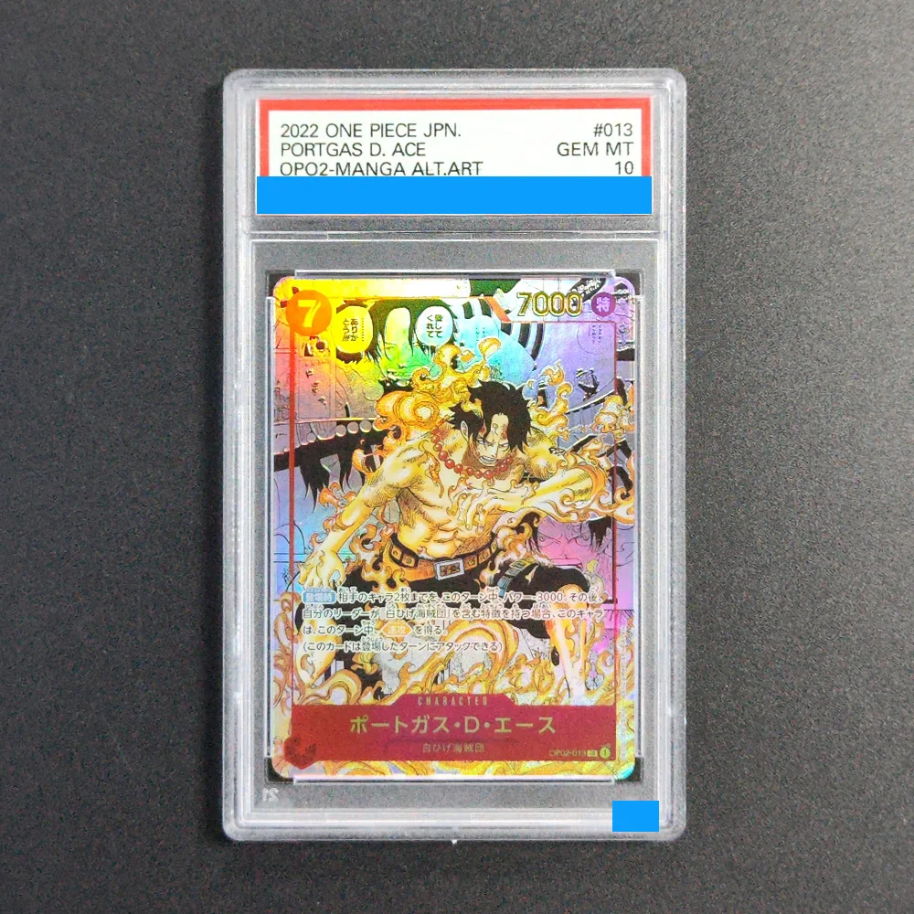 

Proxy ONE PIECE JAPANESE OP02-013 PARAMOUNT WAR #013 PORTGAS D. ACE MANGA Grading 10 Collection Game Card