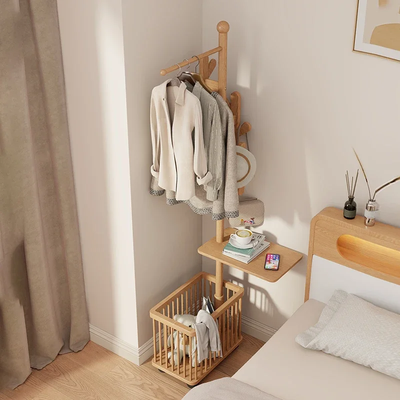 Wabi-Sabi Wood Veneer Storage Shelf Multifunctional Bestseller Style Foldable Design Easy Clean Sliding Doors for Bedroom