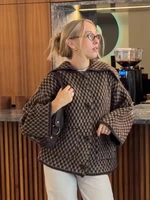 2026 New Autumn Brown Long Sleeve Knitted Cardigans Women Elegant Lapel Single Breasted Loose Sweater Coat Knitwear Korean Style - Image 2