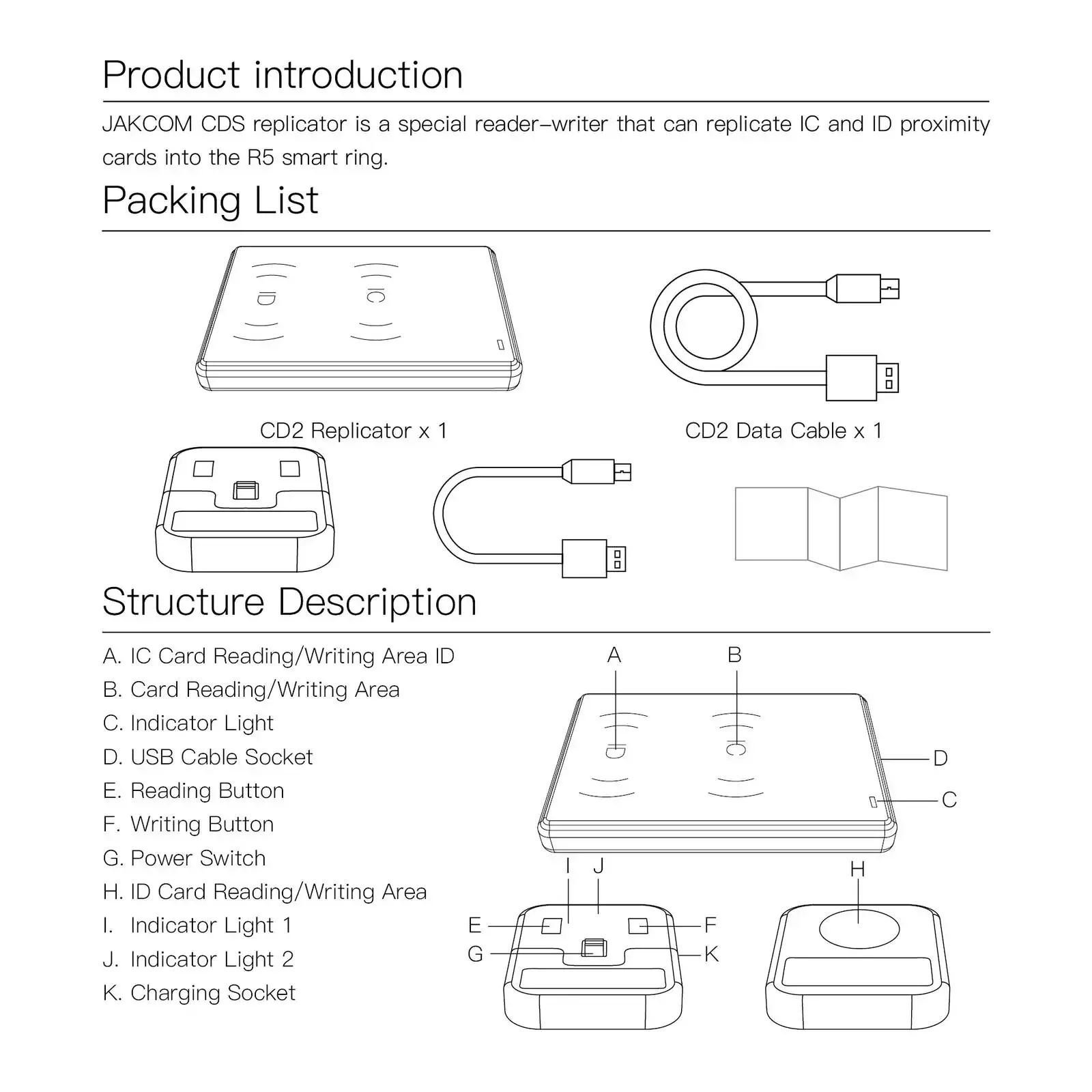 Imagem -02 - Jakcom Cds Leitores Rfid para r5 Inteligente Anel Cópia ic id Cuid Hid Nfc Cards Security Protection Access Card Reader Novo Produto