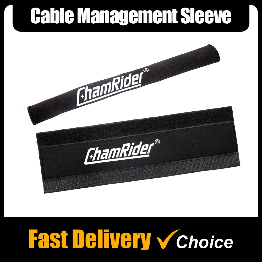 

ChamRider Ebike Cable Management Sleeve Wire Organizer Sleeve Velcro Adjustable Cable Sleeve Cover for Ebike Universal Accessori