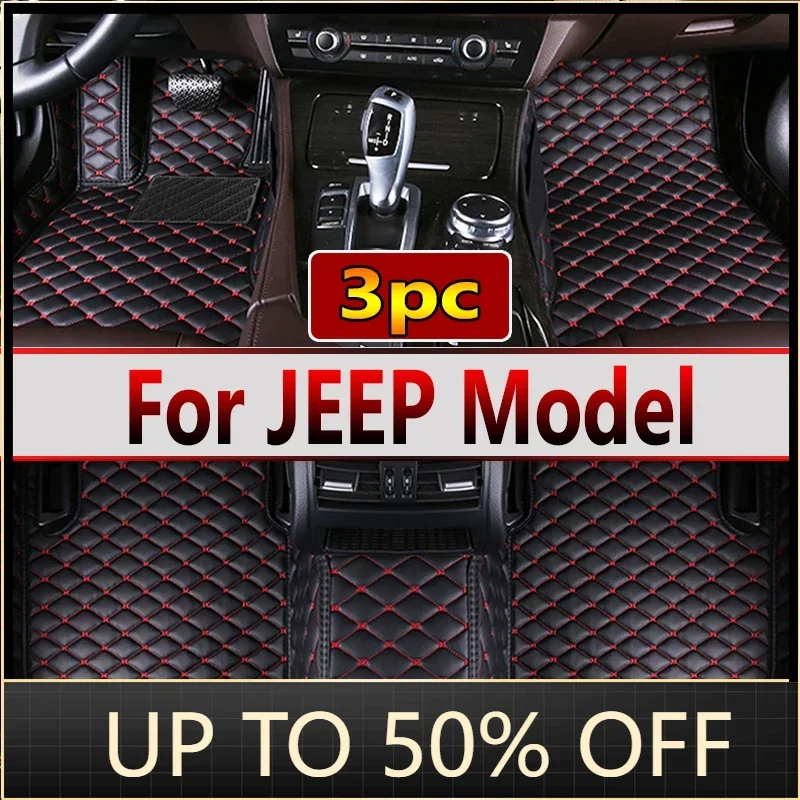 Car Floor Mats For JEEP Grand Cherokee Wrangler Commander Cherokee Compass Renegade Liberty wangler TJ Gladiator Car Accessories