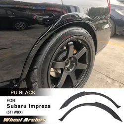 PU Mouldings Kit Side Wheel Arch Fender Flares Trims for Subaru Impreza WRX STI 2003 - 2006 Wheel Arches Body Kits