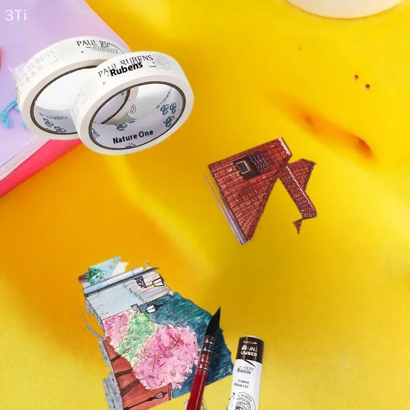 ルーベンス水彩マスキングテープ 25 ミリメートル x 20 メートルスケッチ絵画油絵アーティスト和紙テープスケッチ固定粘着跡のないテープ