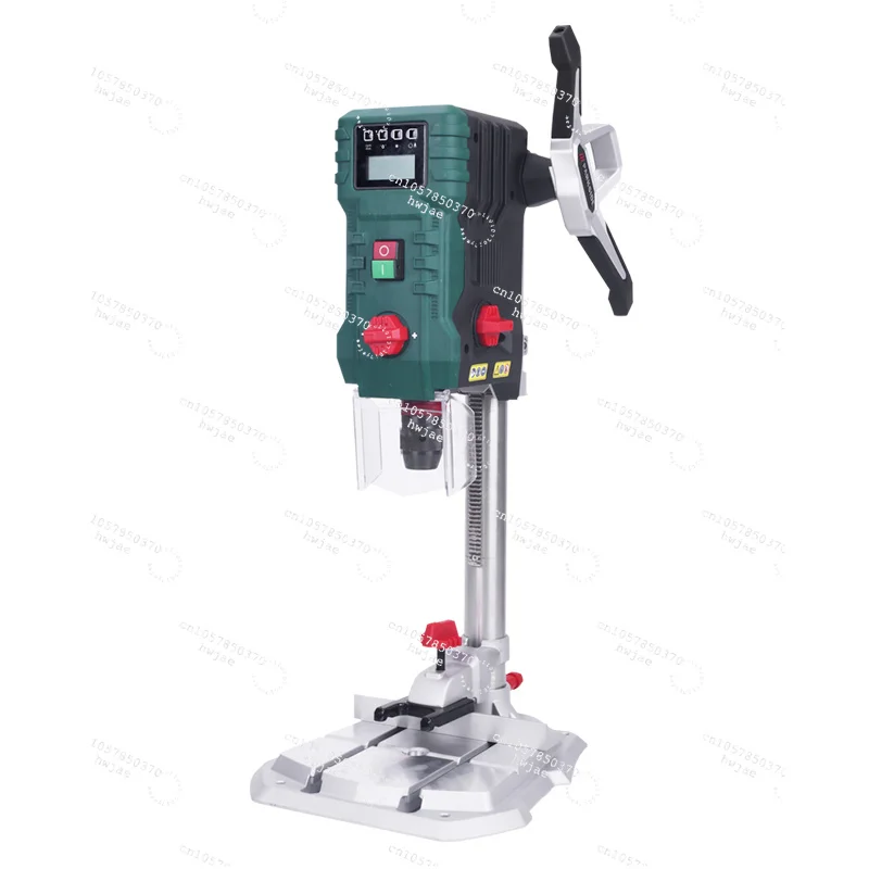 220V Digital Display Bench Drill Infrared Positioning Adjustable Speed Electric Woodworking Bench Drill Machine Tool