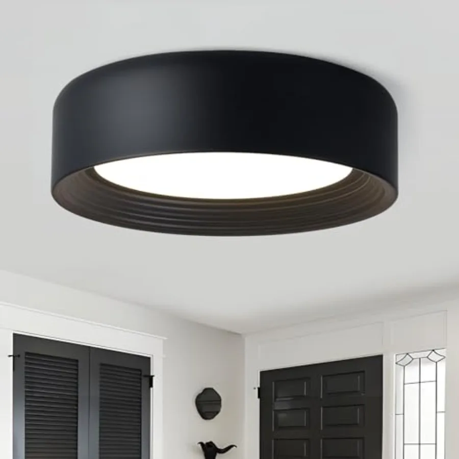

Modern LED Round Matte Flush Mount Ceiling Light5CCT Adjustable 3000K-6000K Close to Ceilg Lightg Fixture for Hallway Entryway