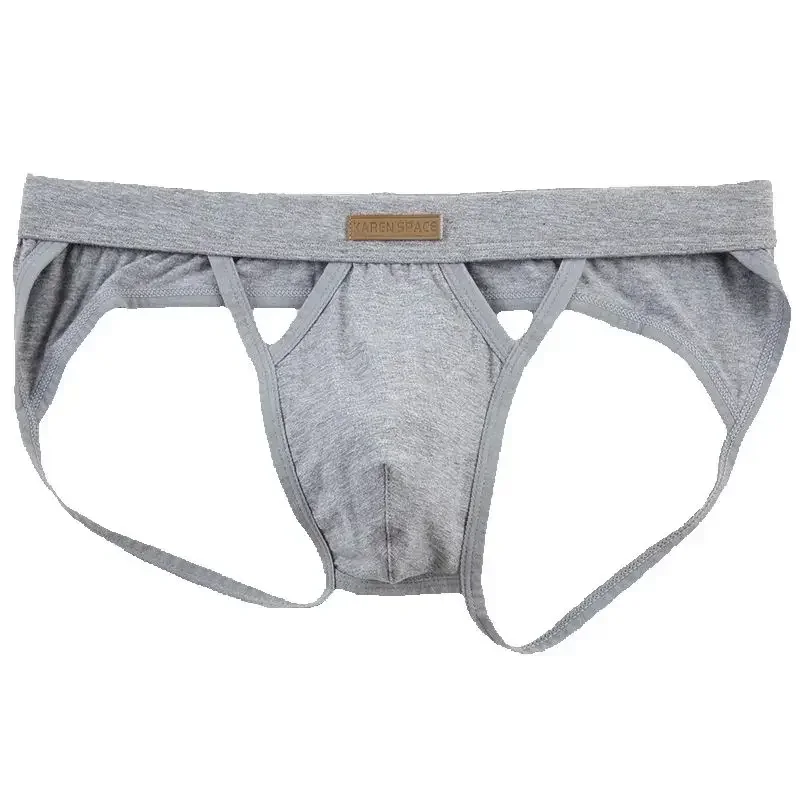 Men's Sexy Backless Thong Jockstrap Panties Breathable Underwear Jock Strap Briefs Comfortable Male Lingerie Underpants