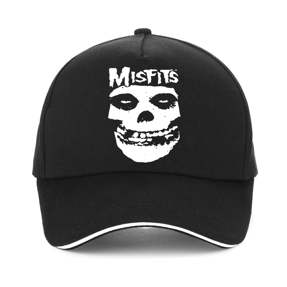 

MISFITS Skull Baseball Caps Adult Hip-Hop Sun Hats Heavy Metal Dad Hat Adjustable Snapback Cap