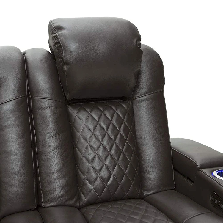 Canapé inclinable électrique rotatif à double usage, spa spatial de luxe de première classe, Massage multifonctionnel en cuir, USB