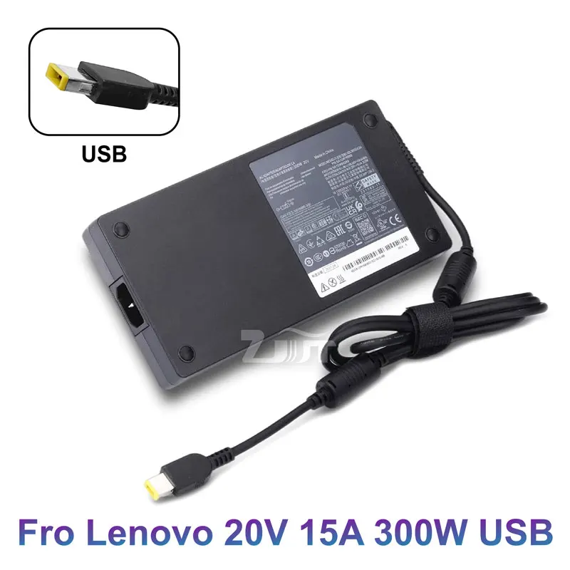 300W 20V 15A USB AC Laptop Adapter Charger For Lenovo ThinkPad  9000P 9000K Y9000K Y9000X SA10R16956 ADL300SDC3A Power Supply