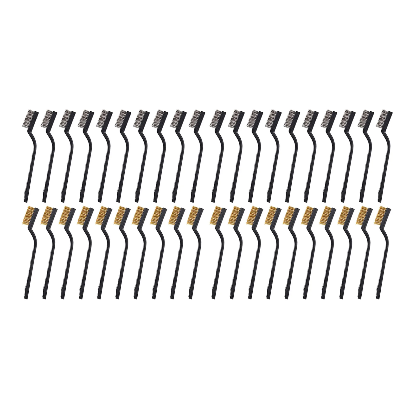 

ABVG-40 Pcs Wire Brush Metal Brush For Cleaning Welding Slag And Rust Scratch Brush Curved Handle Slag Brush Wire Rust Brush