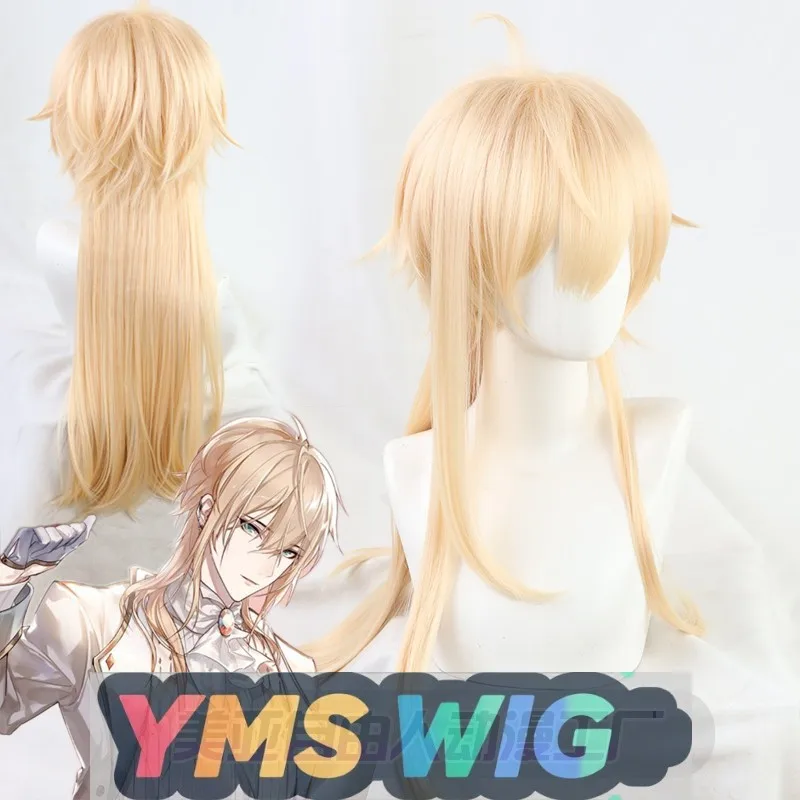 

【YMS WIG】Traveler In Time And Space Lu Chen Косплей Парик Обратный завиток Длинные волосы Золотисто-желтый Старший в наличии