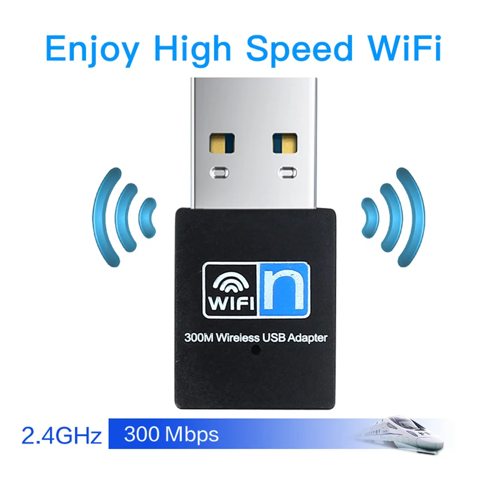 300M USB Wifi 어댑터 미니 USB2.0 WLAN 동글 무선 2.4GHz 802.11 n/g/b Windows 시스템용 무선 네트워크 카드