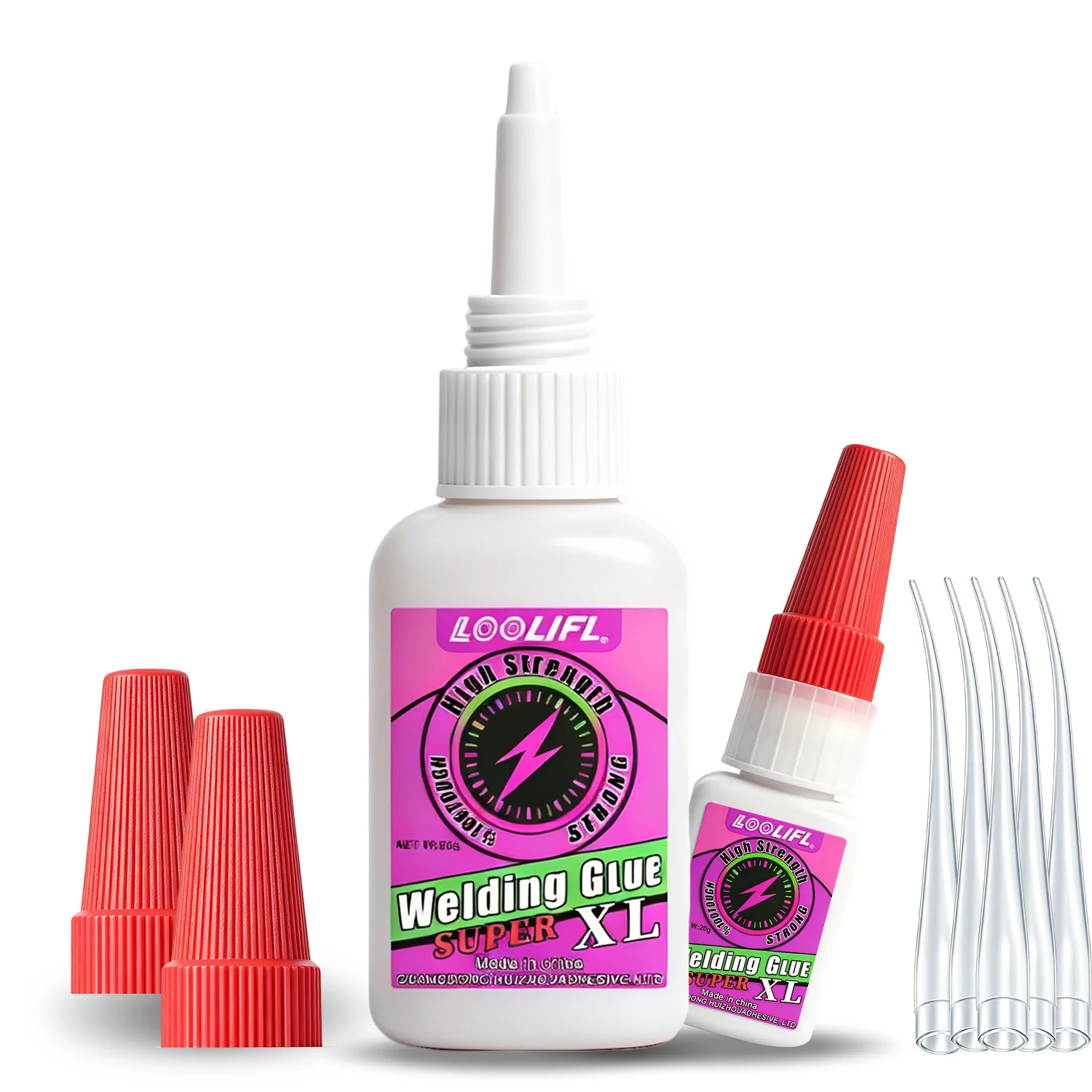 

LOOLIFL50g High Strength Welding Oily Super Glue Universal Clear Non-Marking Repair Adhesive Instant Glue Strong Fast Super Glue