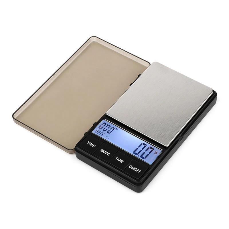 Espresso Scale with Timer 1000g 0.1g Small & Handy Barista Scale Brew Drip Tray Coffee Scale with Timer Backlit LCD