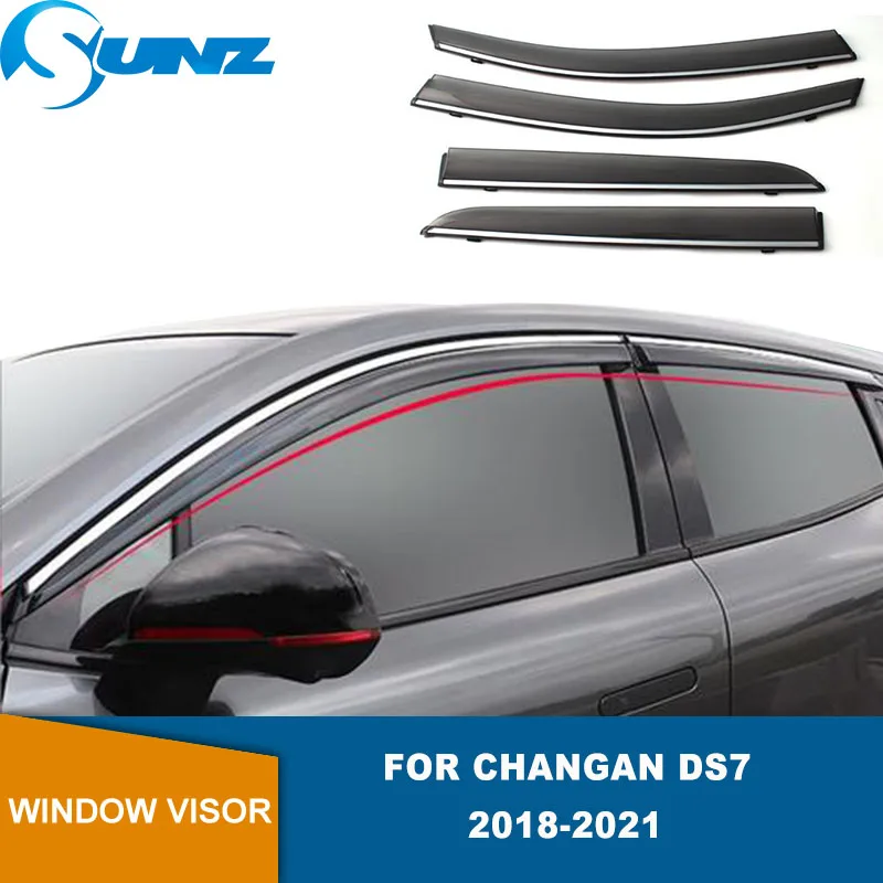 

Side Window Deflectors For Changan DS7 2018 2019 2020 2021 Window Visor Vent Shades Sun Rain Deflector Guards SUNZ