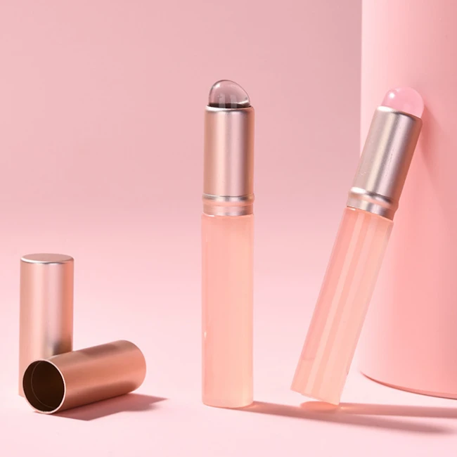 Mini cepillo de labios de silicona, cepillo corrector con cubierta, aplicadores de máscara de labios, pincel de brillo de labios, pincel de lápiz labial, herramienta de maquillaje de belleza