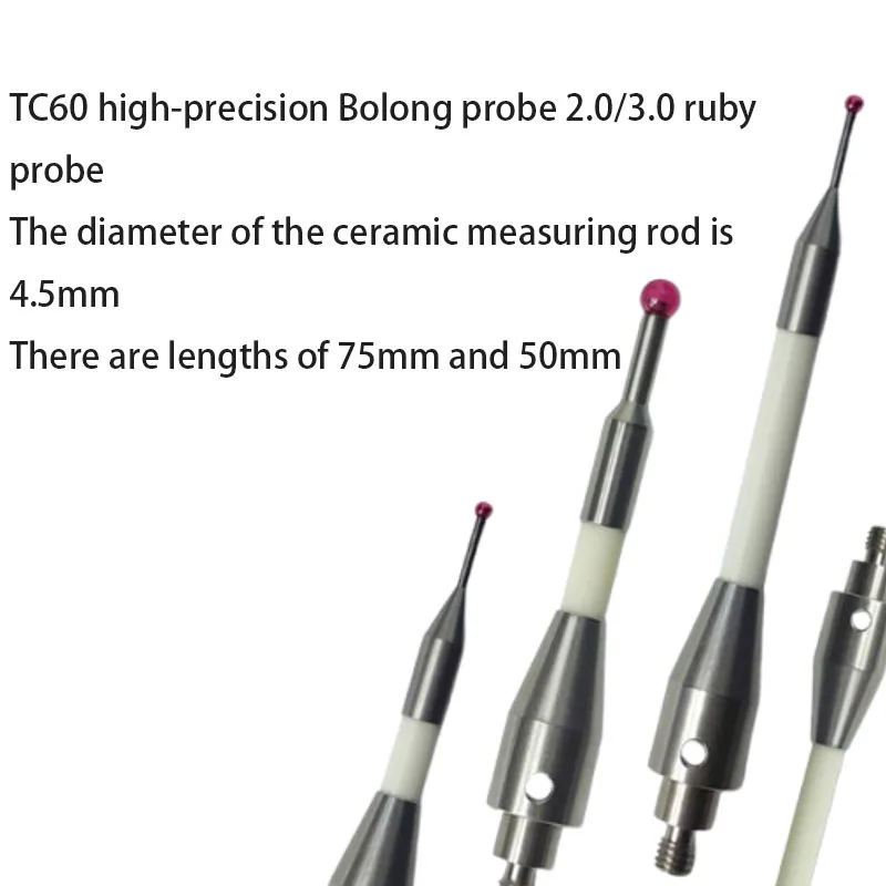 CNC machine tool measuring needle TC60 high-precision 3.0 ruby measuring head M4 ceramic rod model 143419