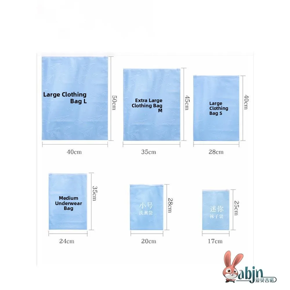 Travel Anti-Wrinkle Bag Shirt Underwear Organizer Storage Bag Foldable Sub-Package Bag for Business Trip Clothing Arrangement