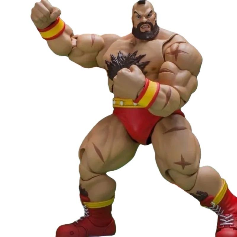 Figura de Acción de PVC de 22CM de ZANGIEF de Street Fighter II, Modelo de Juguete, Decoración de Escritorio, Regalo de Cumpleaños