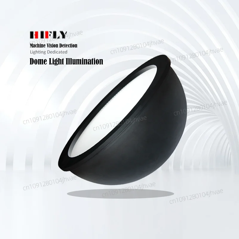 HIFLY Diameter 300mm 24V Machine Vision Industrial LED Dome Illumination Light for Reflection Detection