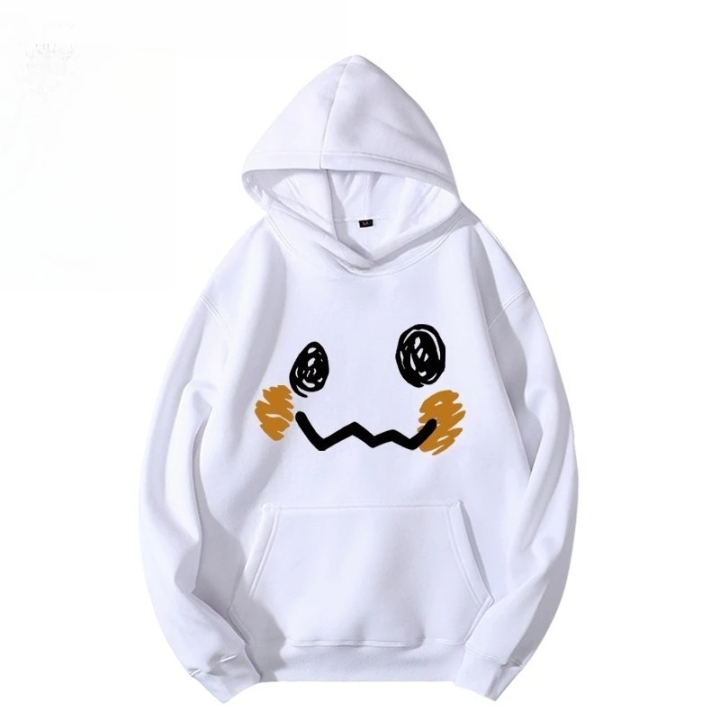 بوكيمون لطيف Mimikyu مطبوعة قلنسوة من القطن للرجال والنساء الخريف والشتاء جديد Harajuku الاتجاه فضفاض سترة غير رسمية