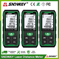 SNDWAY Laser Distance Meter SW-50GT/70GT/100GT Digital Rangefinder Green Laser Professional Range Finder Laser Measure Meter