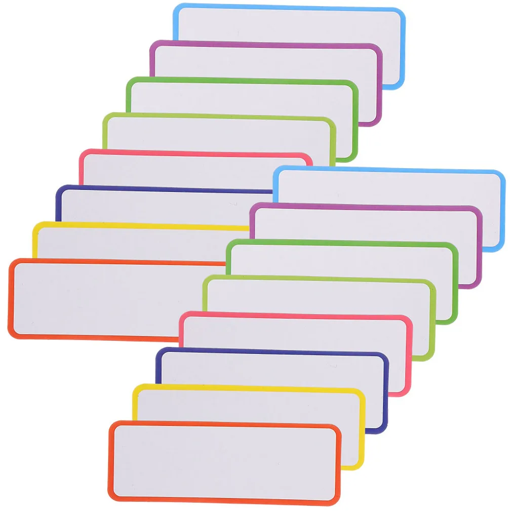 54 Pcs Magnetic Label Sticker Dry Erase Magnets Whiteboards Stickers Fridge Erasable Labels Card