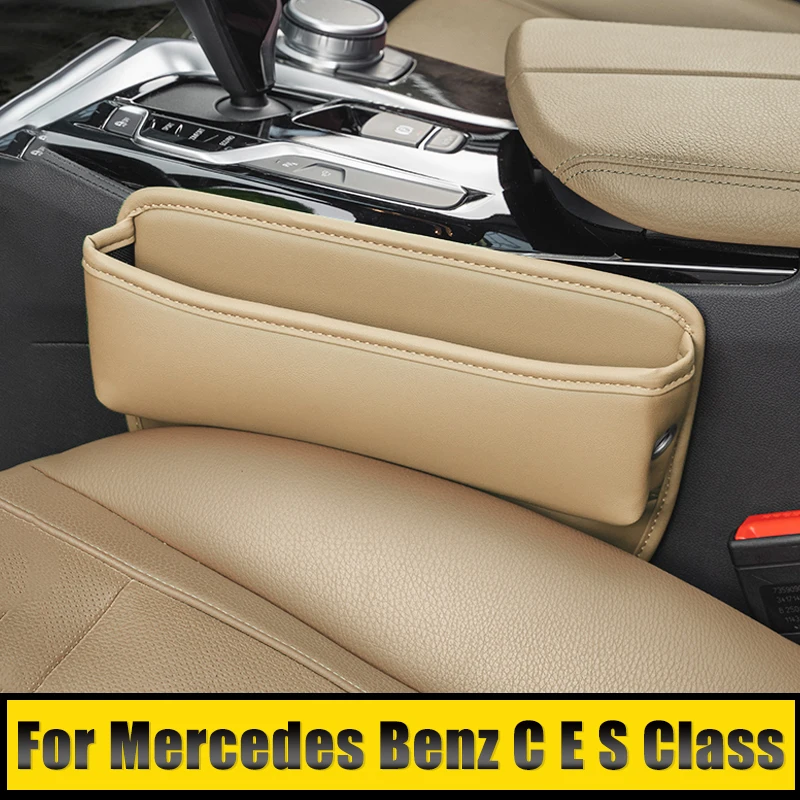 

For Mercedes Benz C E S Class W210 W211 W212 W213 W203 W204 W205 GLC X253 GLK SLK R172 Car Seat Crevice Slot Storage Box Bag