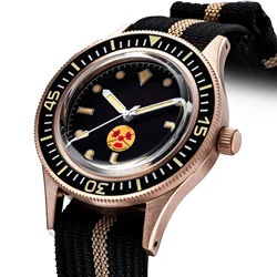 THORN Non-Radiation Vintage 50-Fathoms Tin bronze CUSN8 Diving Watch NH35A Movement Mutomatic Mechanical Sapphire Crystal 200M