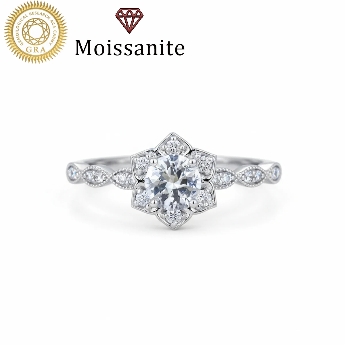 

1 Piece Women's Wedding Ring, Heart-Shaped Ring for Women, 2g S925 Silver, 1 Carat Moissanite, Luxurious Bohemian Court Style, Gorgeous Proposal, Engagement, Wedding, Thanksgiving, Mother's Day, Anniversary Gift, Comes with Moissanite Certificate and Exqu